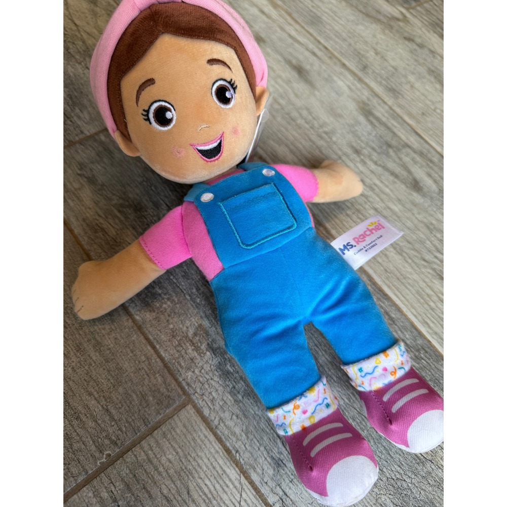 Ms. Rachel Plush Doll Toddler 12" NWT Cuddle Comfort ToY Stuffed Animal Beanie